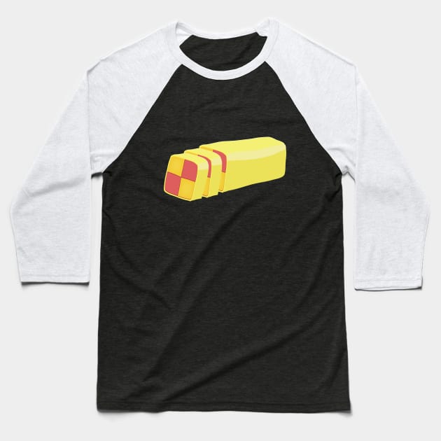 battenberg cake Baseball T-Shirt by nickemporium1